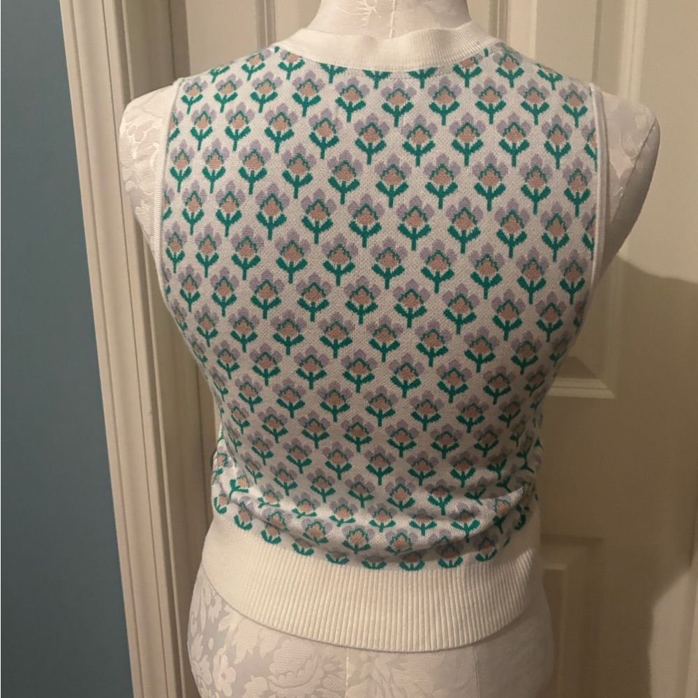 Maeve Jacquard Sweater Vest - Picture 6 of 8